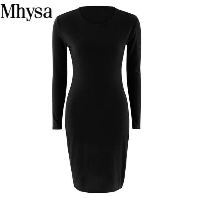 2017 New Fashion Casual Summer Women Dress Elegant Ladies Sexy Solid Color Short Sleeve Office Dresses Female Vestidos 04