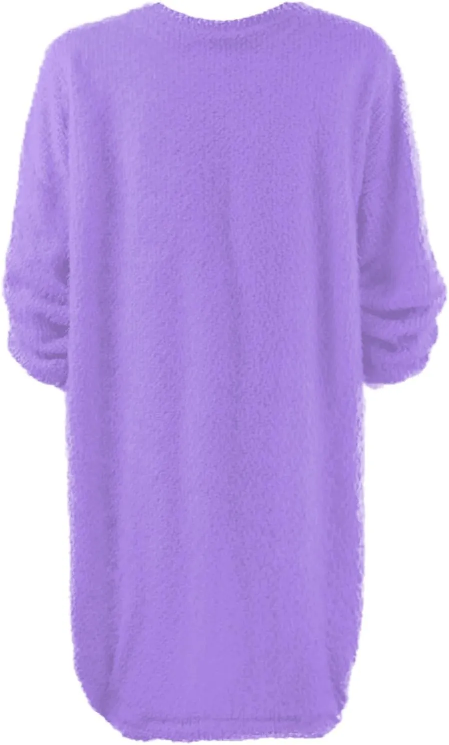 2024 Women's Plush Dress Fashion Loose Casual Comfortable Peplum Premium Feeling Sweater Dresses