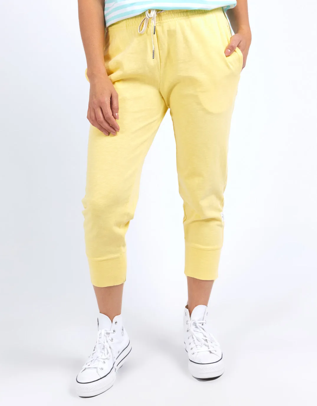 3/4 Brunch Pant - Pale Banana