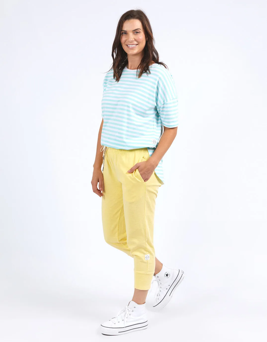 3/4 Brunch Pant - Pale Banana
