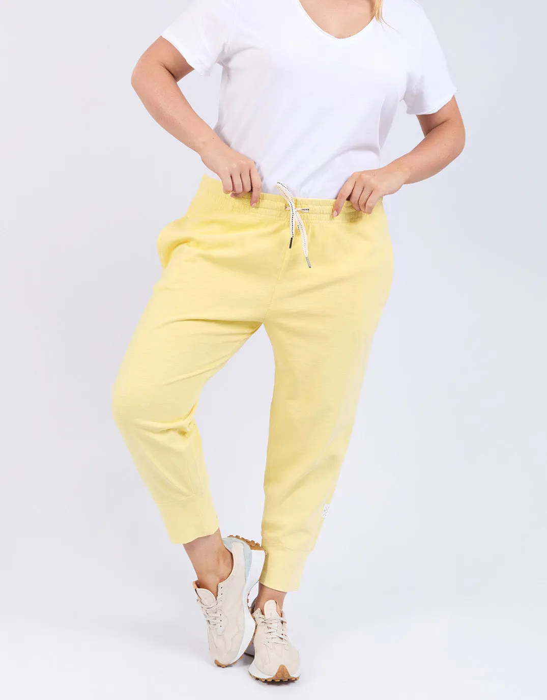 3/4 Brunch Pant - Pale Banana