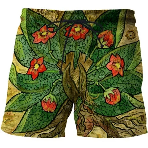3D Shorts Cerberus Printed Casual Swimming Beach Shorts Fashion
