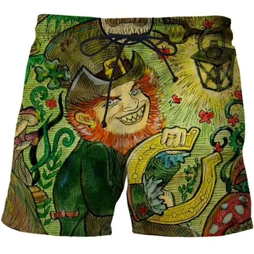 3D Shorts Cerberus Printed Casual Swimming Beach Shorts Fashion