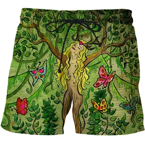 3D Shorts Cerberus Printed Casual Swimming Beach Shorts Fashion