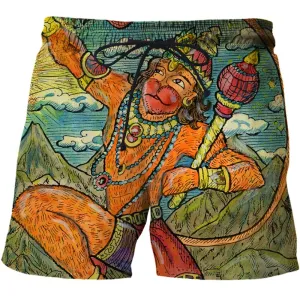 3D Shorts Cerberus Printed Casual Swimming Beach Shorts Fashion