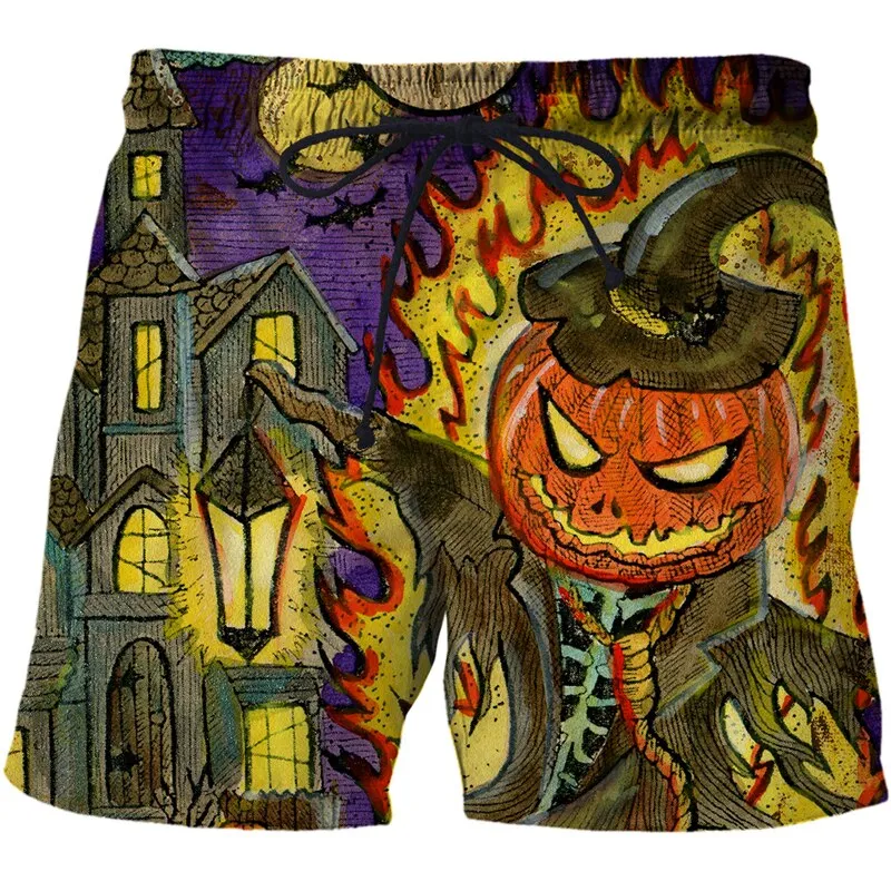 3D Shorts Cerberus Printed Casual Swimming Beach Shorts Fashion