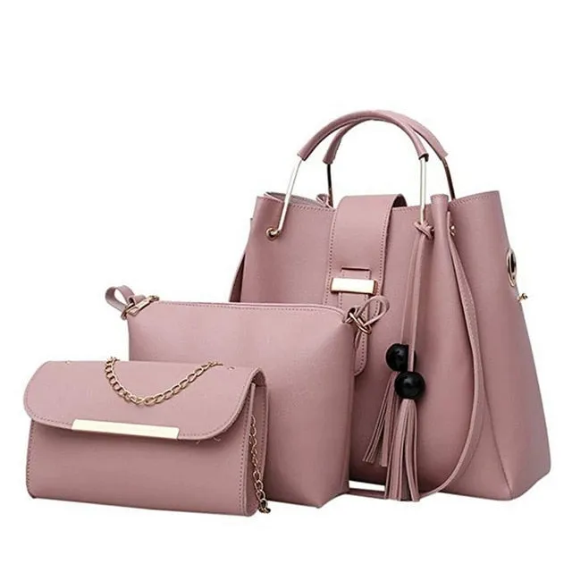 3Pcs/Sets Women Casual Handbags