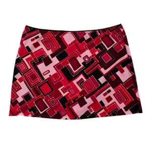 Abstract Slinky Mini Skirt (XS)