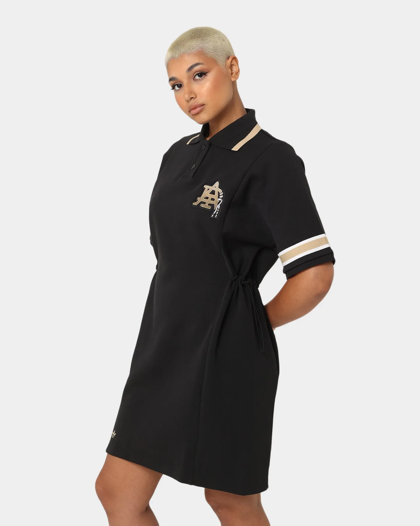 Adidas Women's Modern Collegiate Polo Dress Black