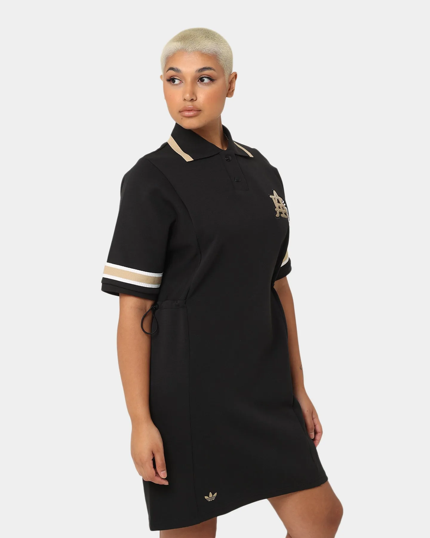 Adidas Women's Modern Collegiate Polo Dress Black