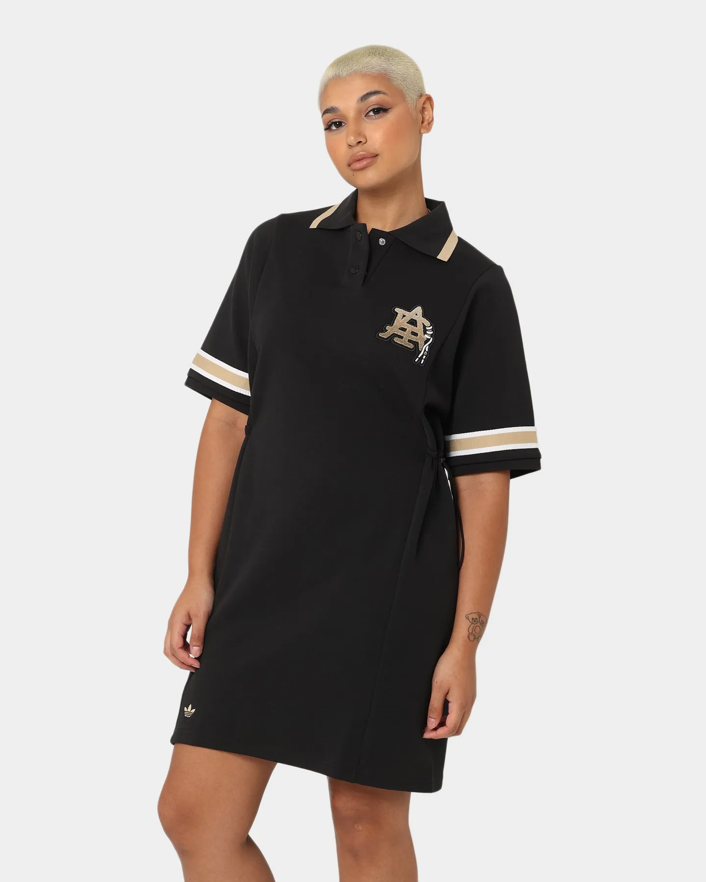 Adidas Women's Modern Collegiate Polo Dress Black