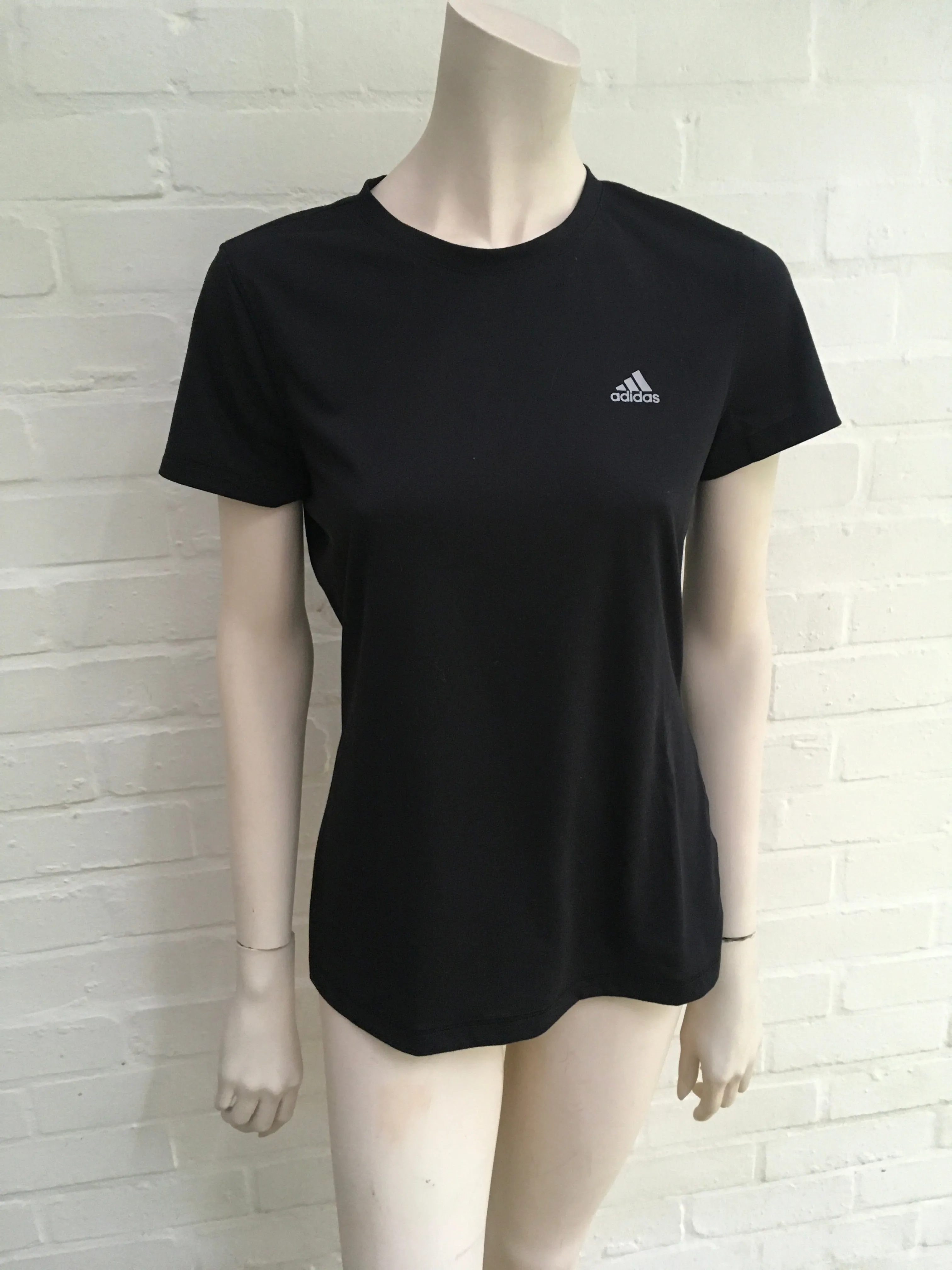 Adidas Women's Slim fit Black T Shirts SIZE S SMALL ladies