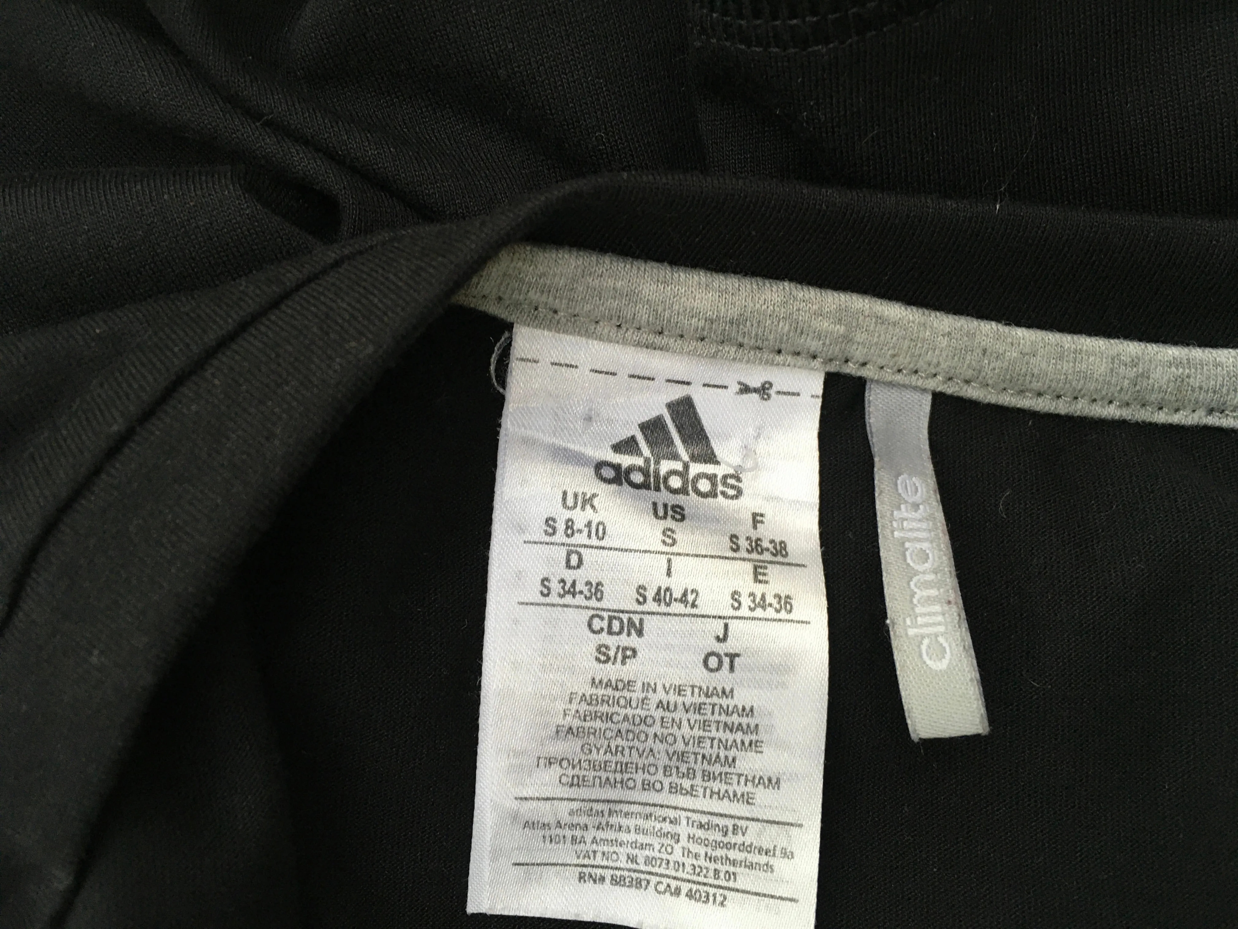 Adidas Women's Slim fit Black T Shirts SIZE S SMALL ladies