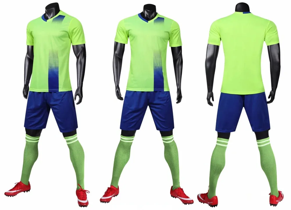 Adults Kids Custom Soccer Football Jersey Shorts Team Uniform Set