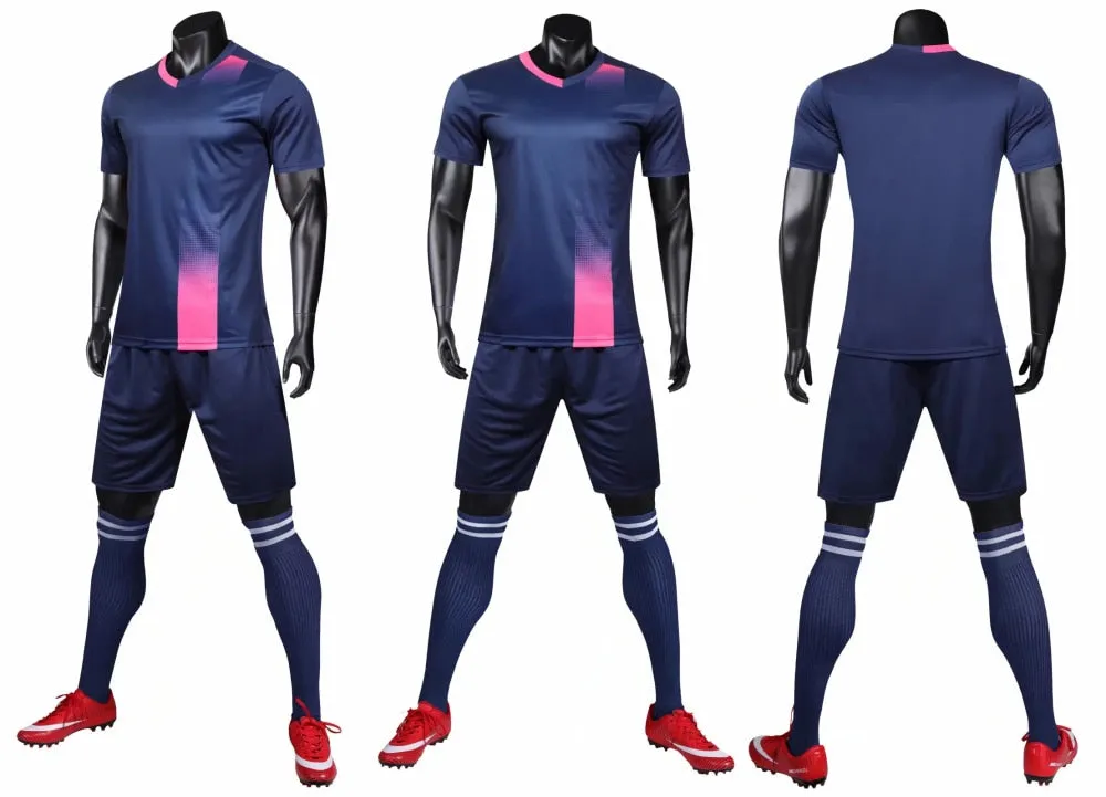 Adults Kids Custom Soccer Football Jersey Shorts Team Uniform Set