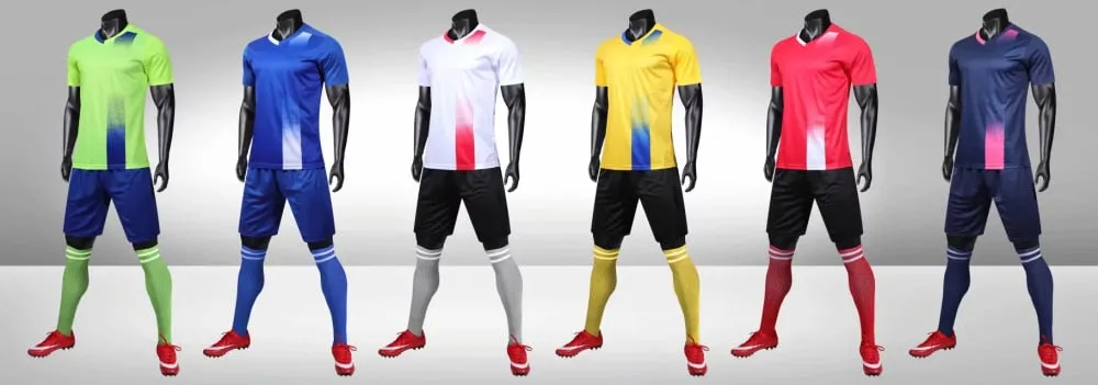 Adults Kids Custom Soccer Football Jersey Shorts Team Uniform Set
