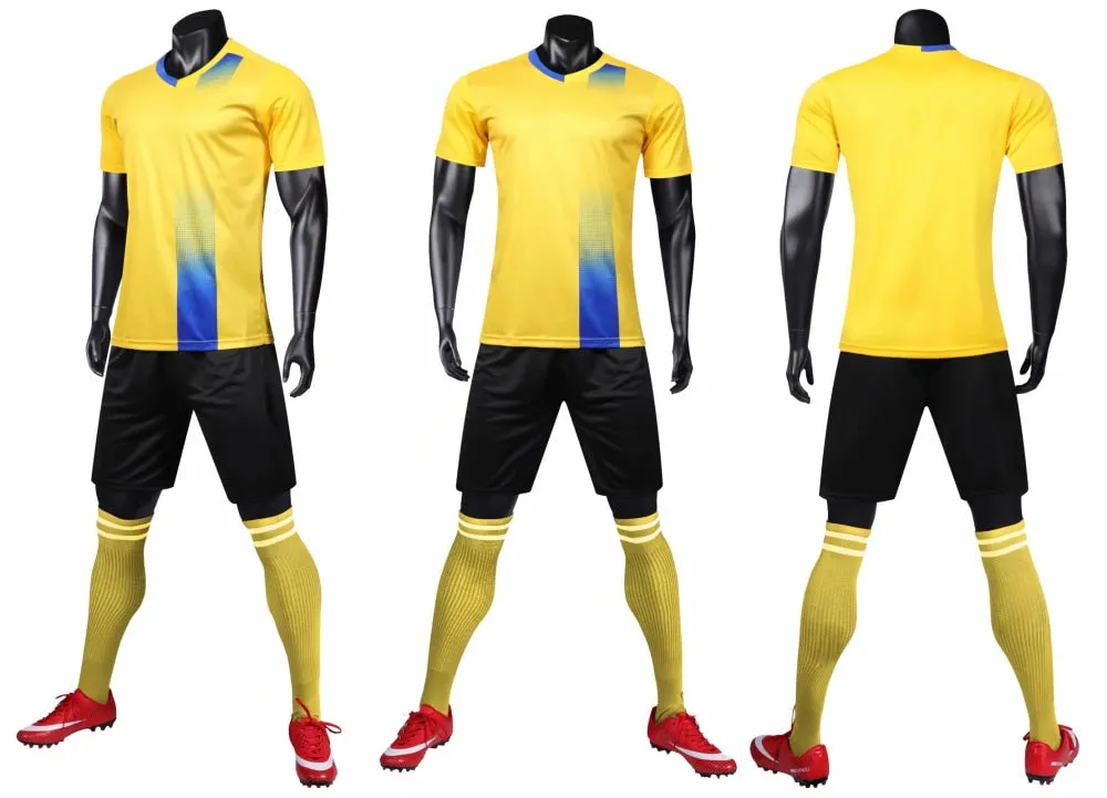 Adults Kids Custom Soccer Football Jersey Shorts Team Uniform Set