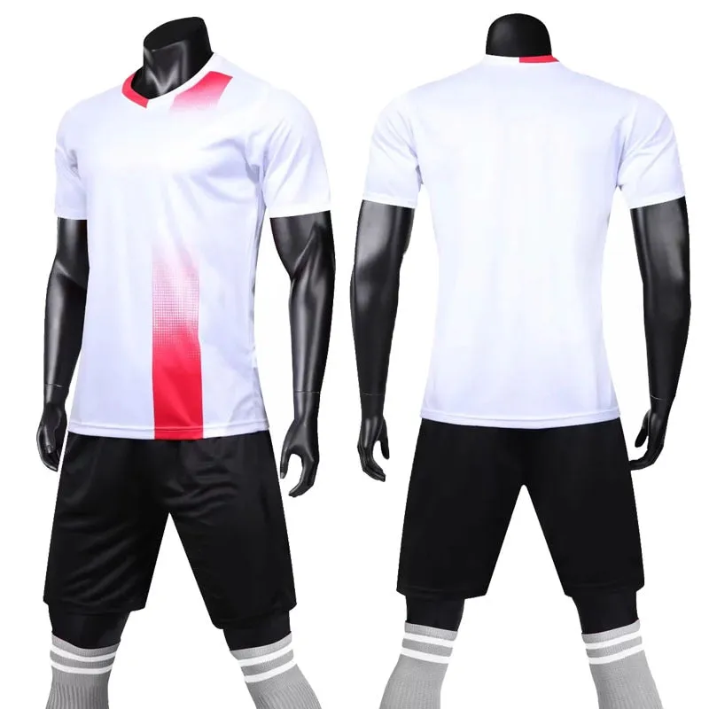Adults Kids Custom Soccer Football Jersey Shorts Team Uniform Set