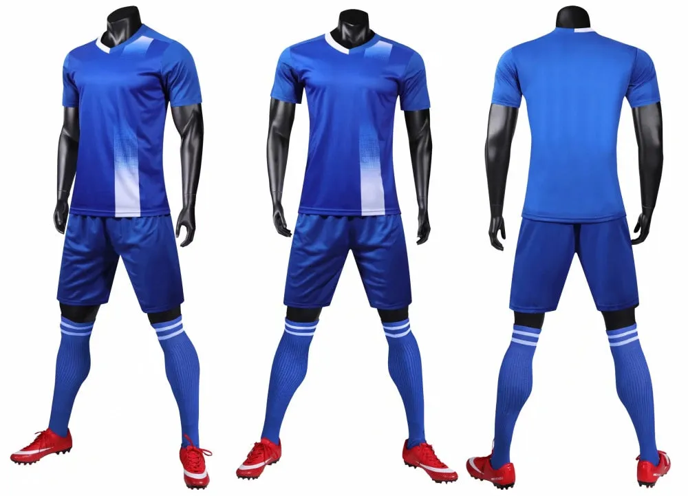 Adults Kids Custom Soccer Football Jersey Shorts Team Uniform Set