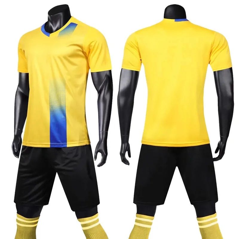 Adults Kids Custom Soccer Football Jersey Shorts Team Uniform Set