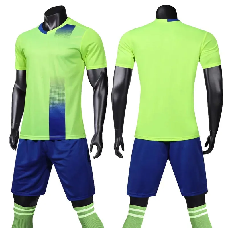 Adults Kids Custom Soccer Football Jersey Shorts Team Uniform Set