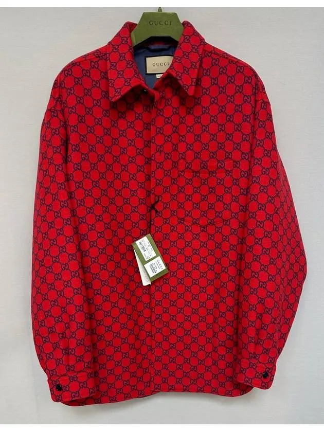 All over GG padded shirt 110