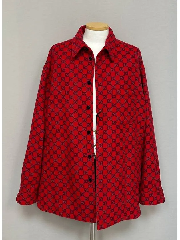 All over GG padded shirt 110