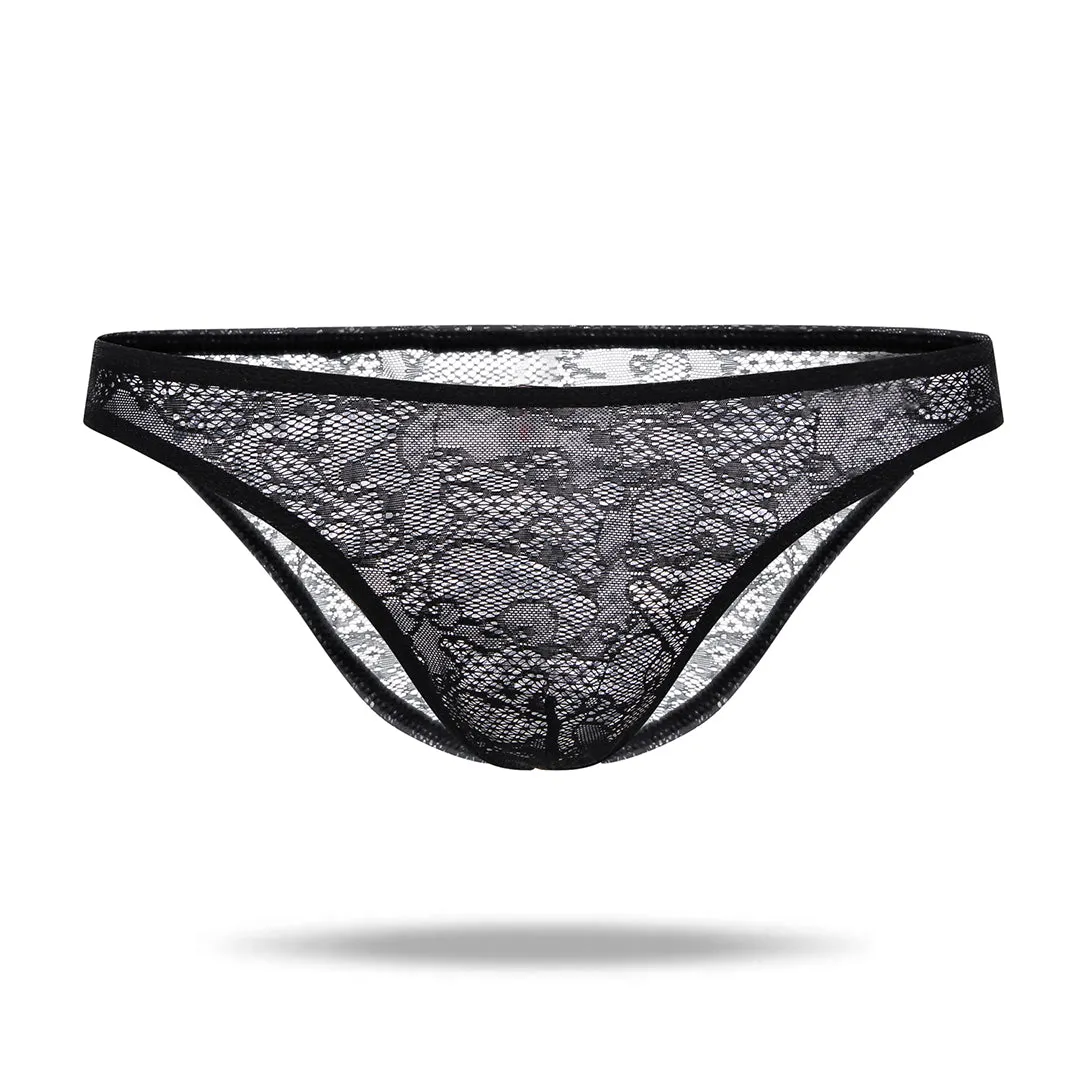Amazing Lace  Elastic Nylon Men's Brief