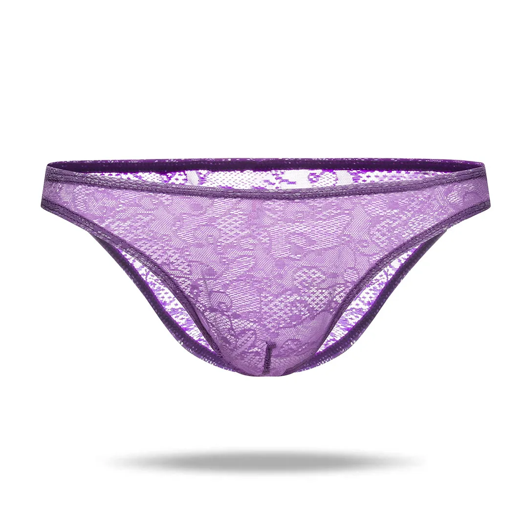 Amazing Lace  Elastic Nylon Men's Brief