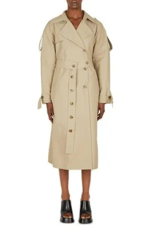 Ambush Double Breasted Slit-Detailed Trench Coat
