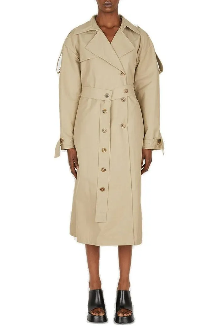 Ambush Double Breasted Slit-Detailed Trench Coat