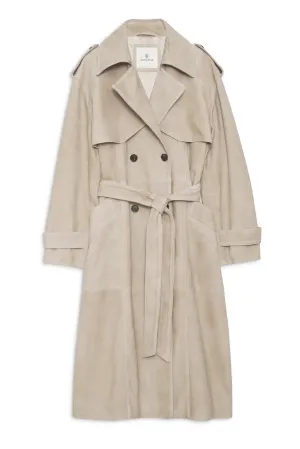 Anine Bing Finley Trench in Taupe
