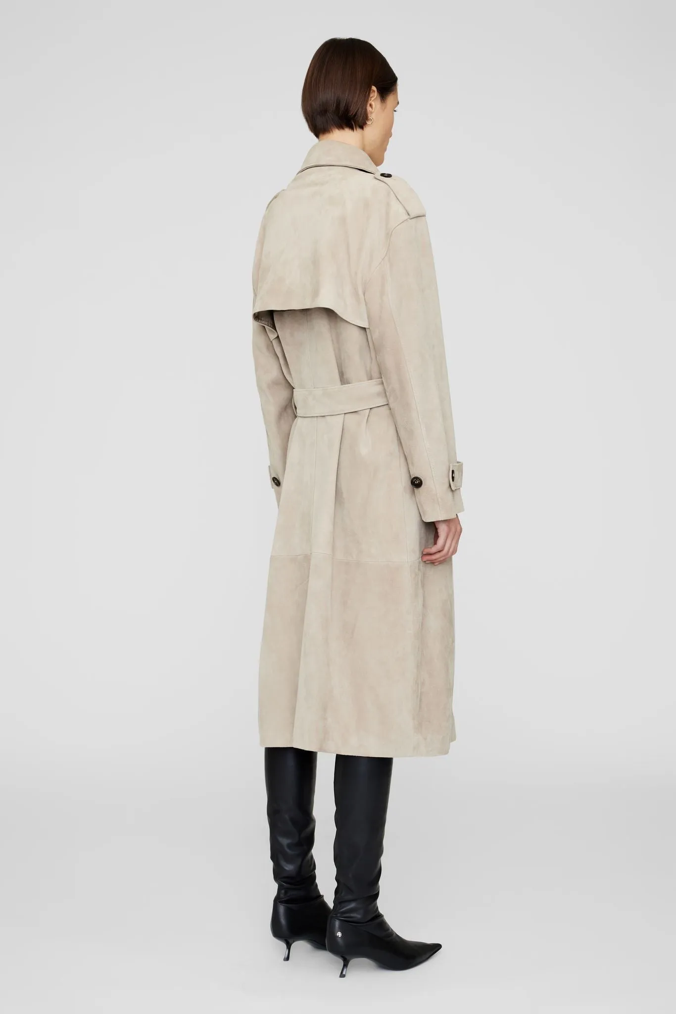 Anine Bing Finley Trench in Taupe