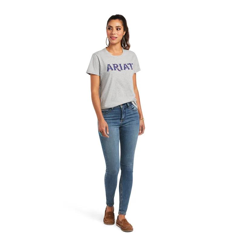 Ariat Women's REAL Tribal Lore Relaxed Tee, Heather Grey