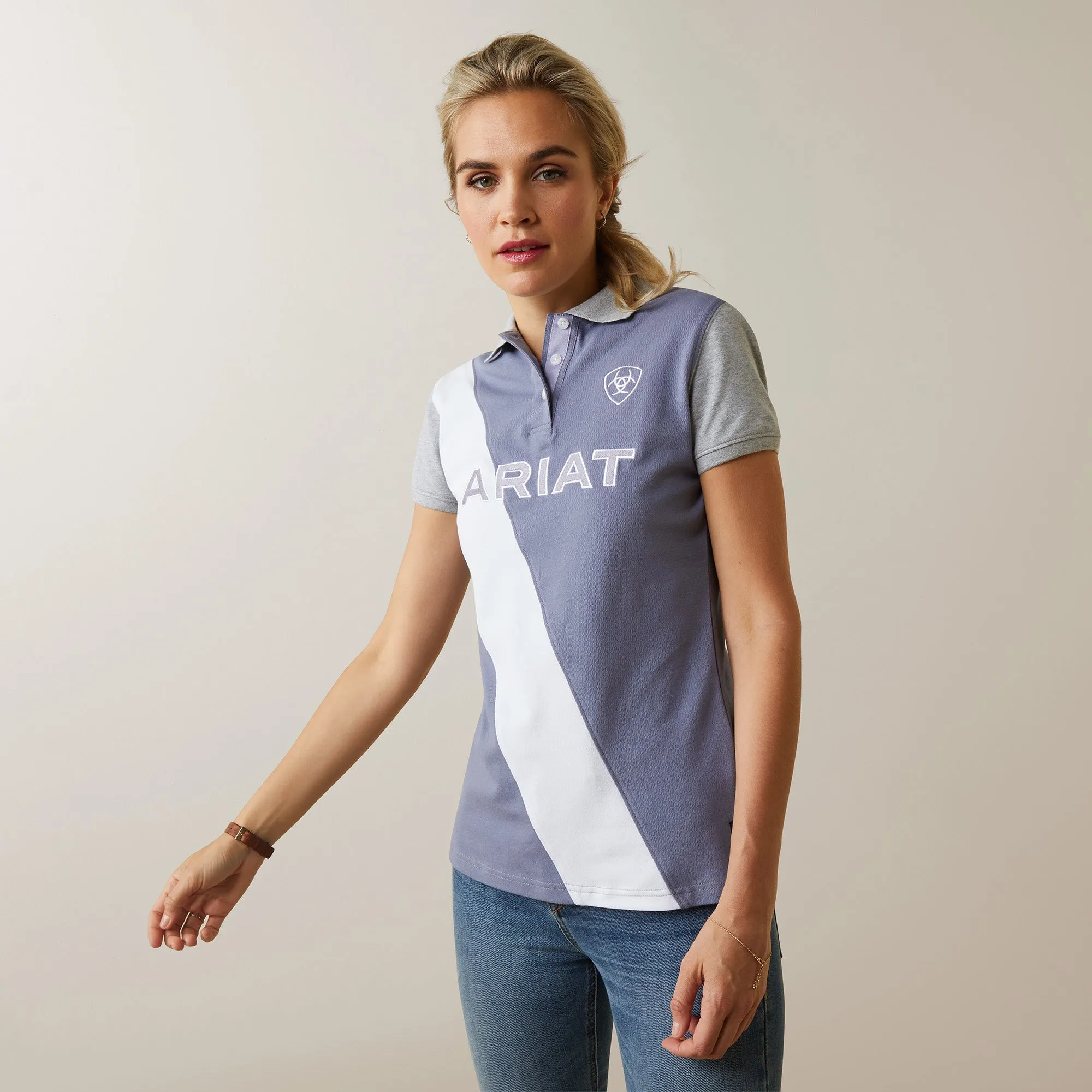 Ariat Women's Taryn Polo Shirt in Dusky Granite