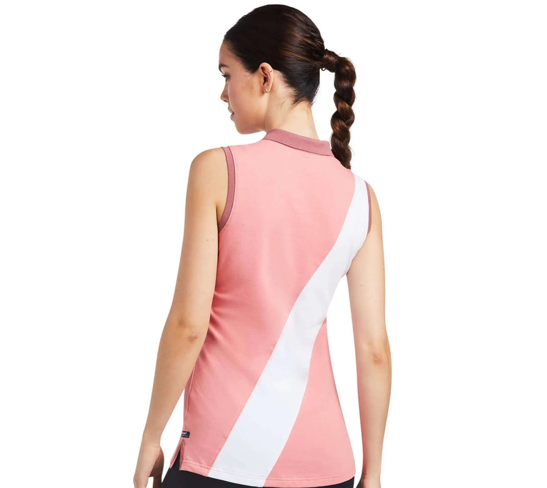 Ariat Women's Taryn Sleeveless Polo Top Peach Blossom