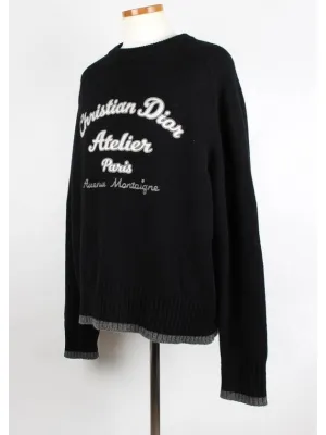 Atelier logo knit sweater XXL