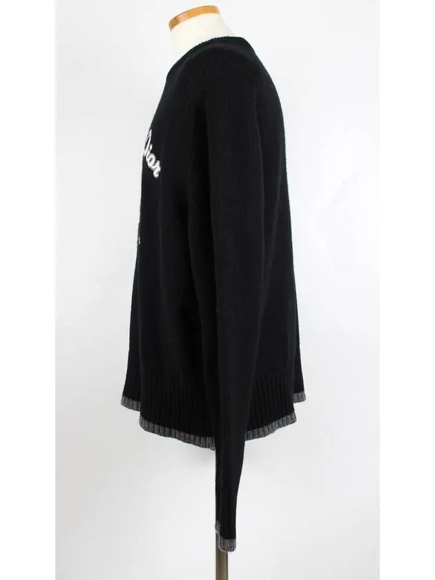 Atelier logo knit sweater XXL