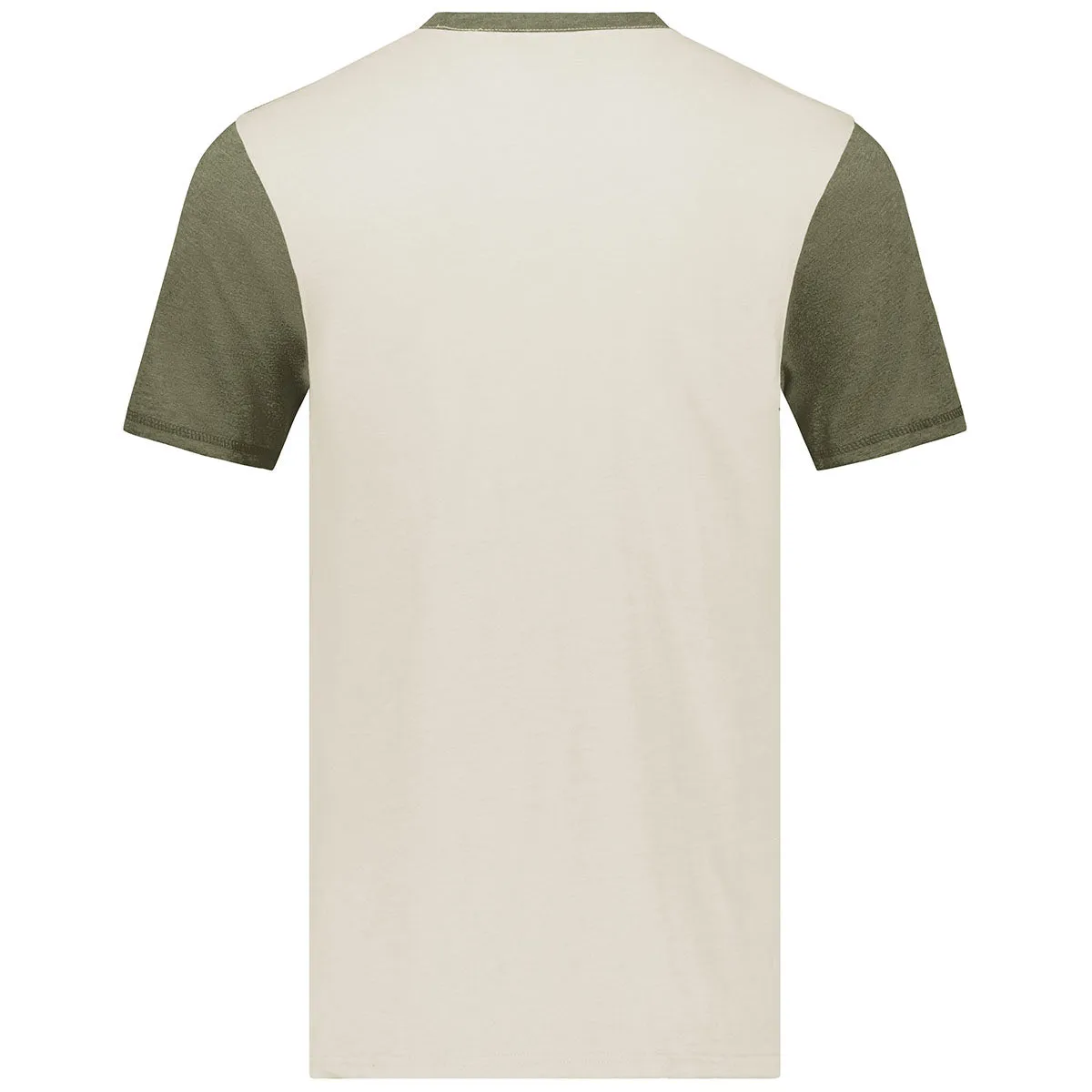 Augusta Sportswear Men's Birch/Olive Heather Gameday Vintage Ringer Tee