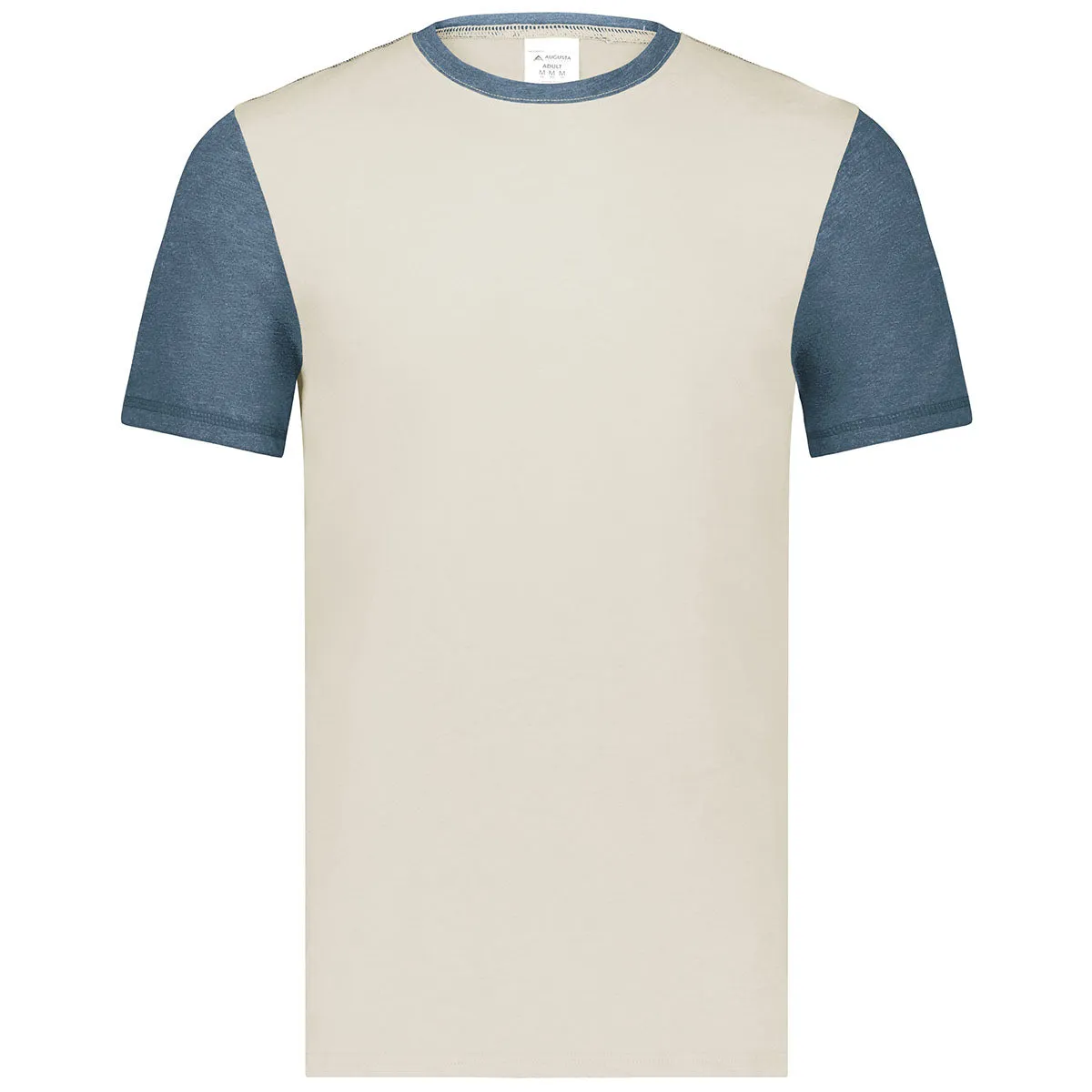 Augusta Sportswear Men's Birch/Storm Heather Gameday Vintage Ringer Tee