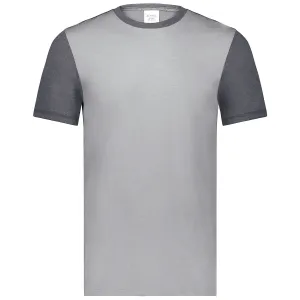 Augusta Sportswear Men's Grey Heather/Carbon Heather Gameday Vintage Ringer Tee
