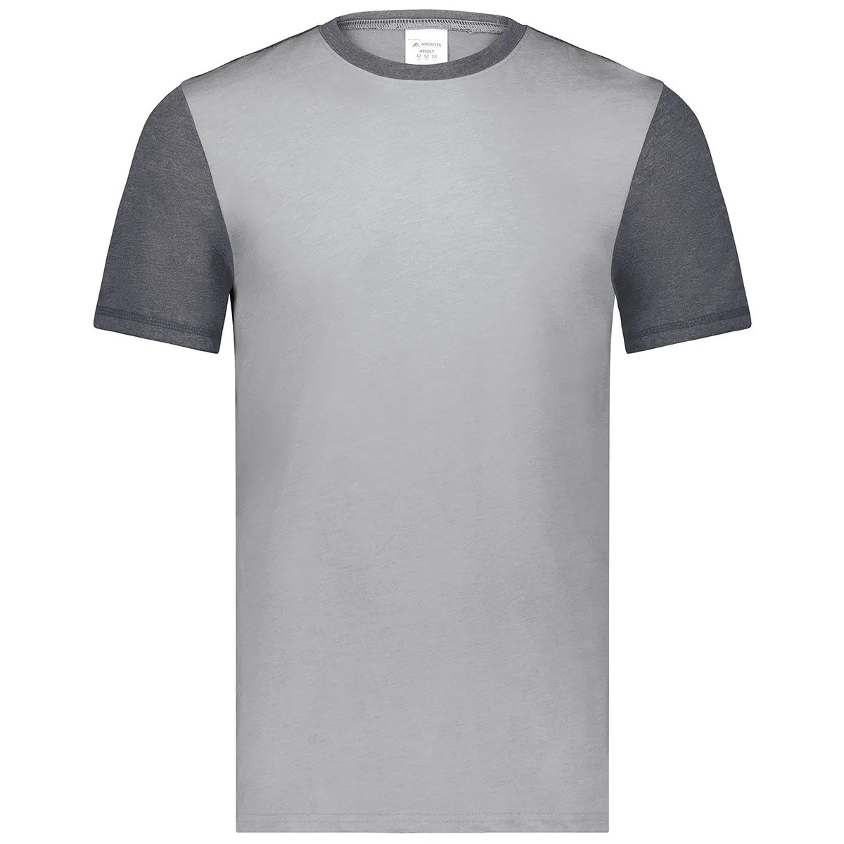Augusta Sportswear Men's Grey Heather/Carbon Heather Gameday Vintage Ringer Tee
