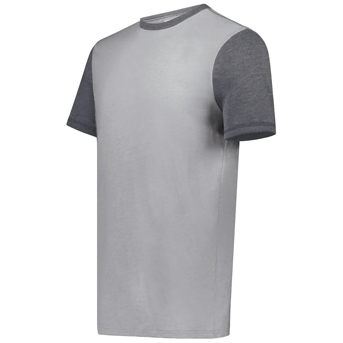 Augusta Sportswear Men's Grey Heather/Carbon Heather Gameday Vintage Ringer Tee