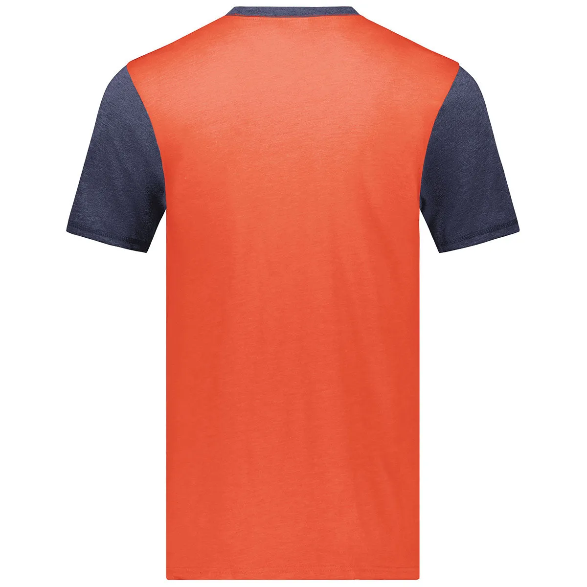 Augusta Sportswear Men's Orange Heather/Navy Heather Gameday Vintage Ringer Tee