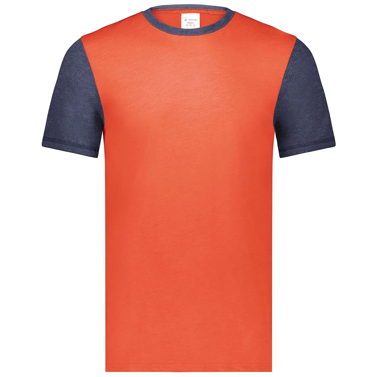 Augusta Sportswear Men's Orange Heather/Navy Heather Gameday Vintage Ringer Tee