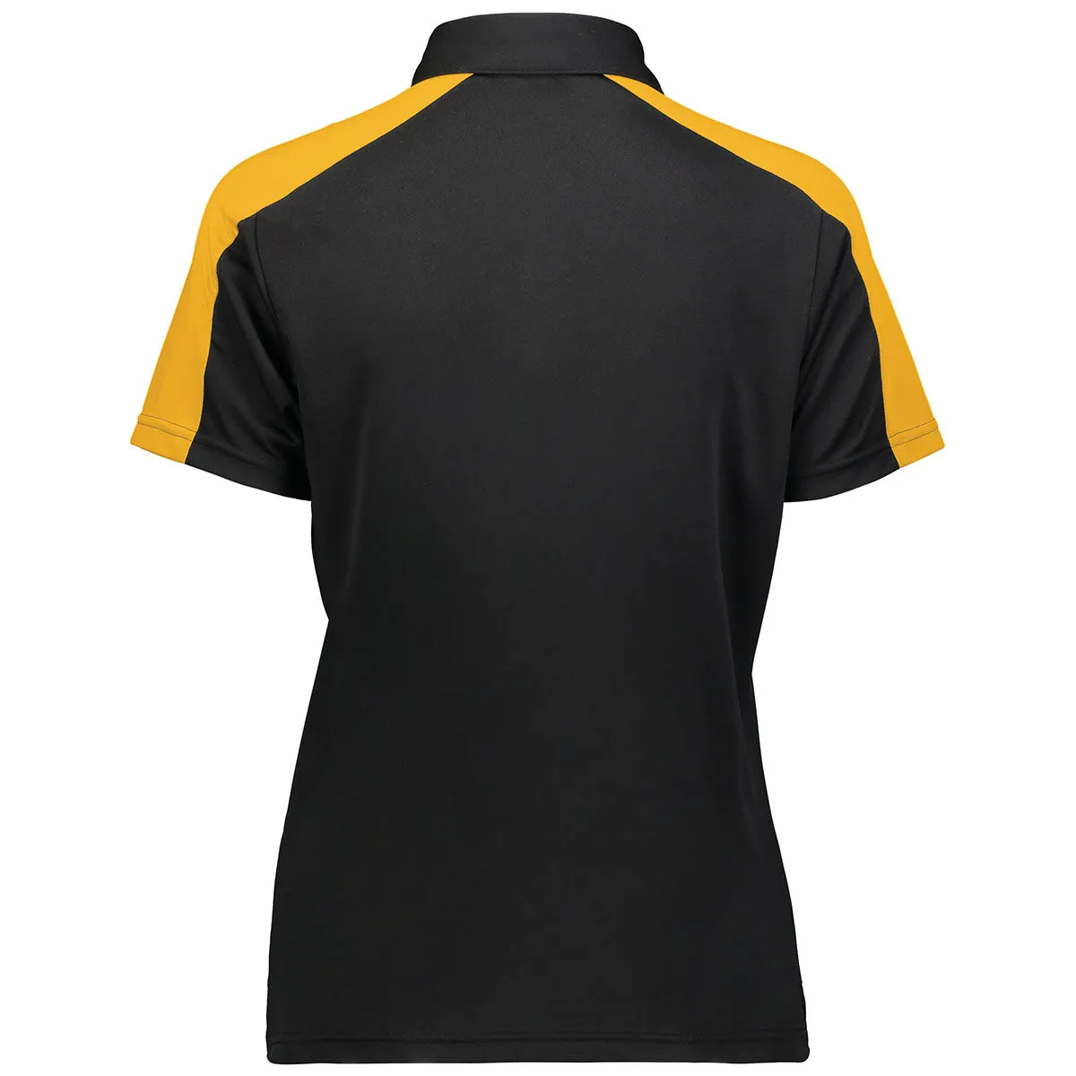 Augusta Sportswear Women's Black/Gold Bi-Color Vital Polo