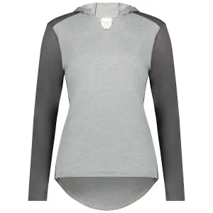 Augusta Sportswear Women's Grey Heather/Carbon Heather Gameday Vintage Hoodie