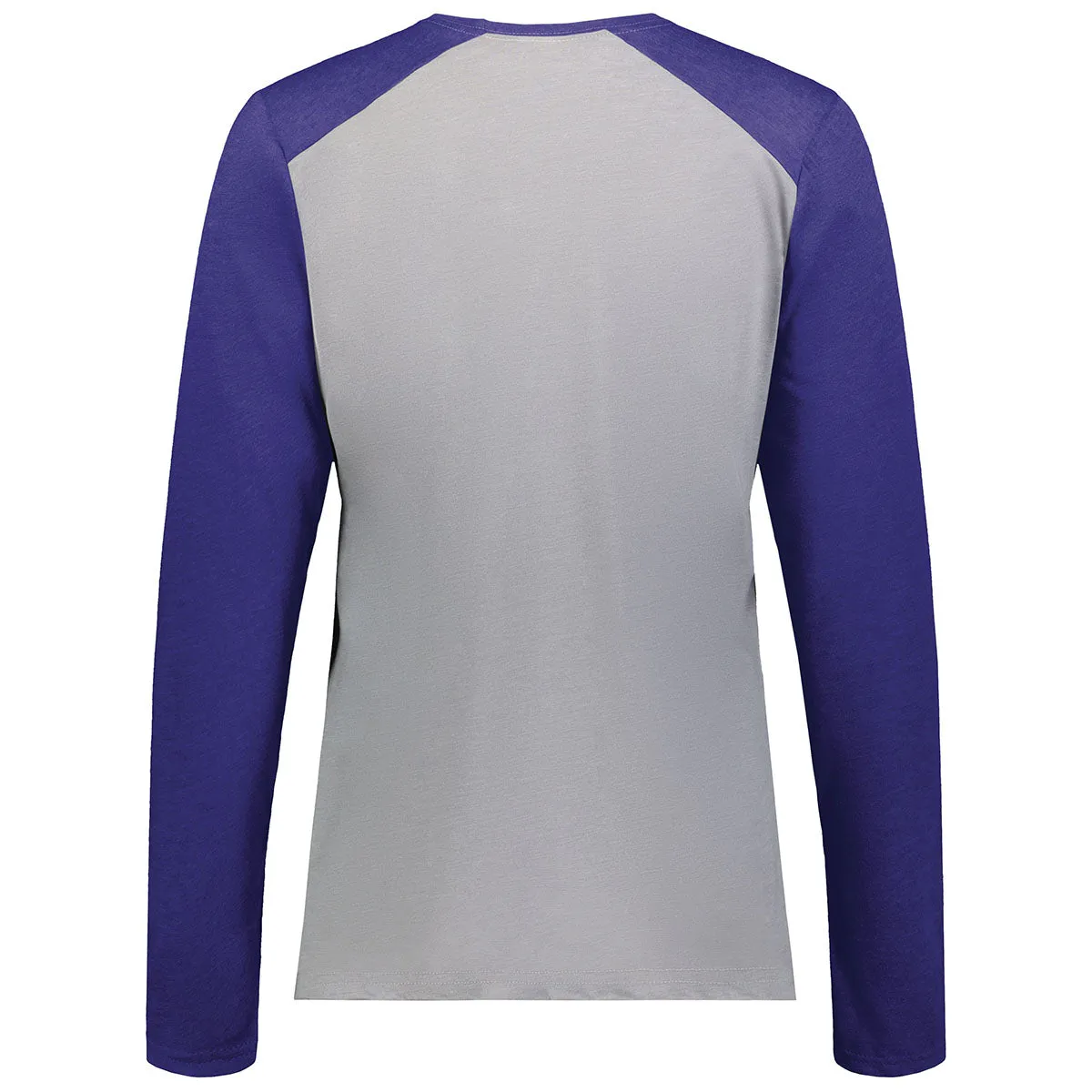Augusta Sportswear Women's Grey Heather/Purple Heather Gameday Vintage Long Sleeve Tee