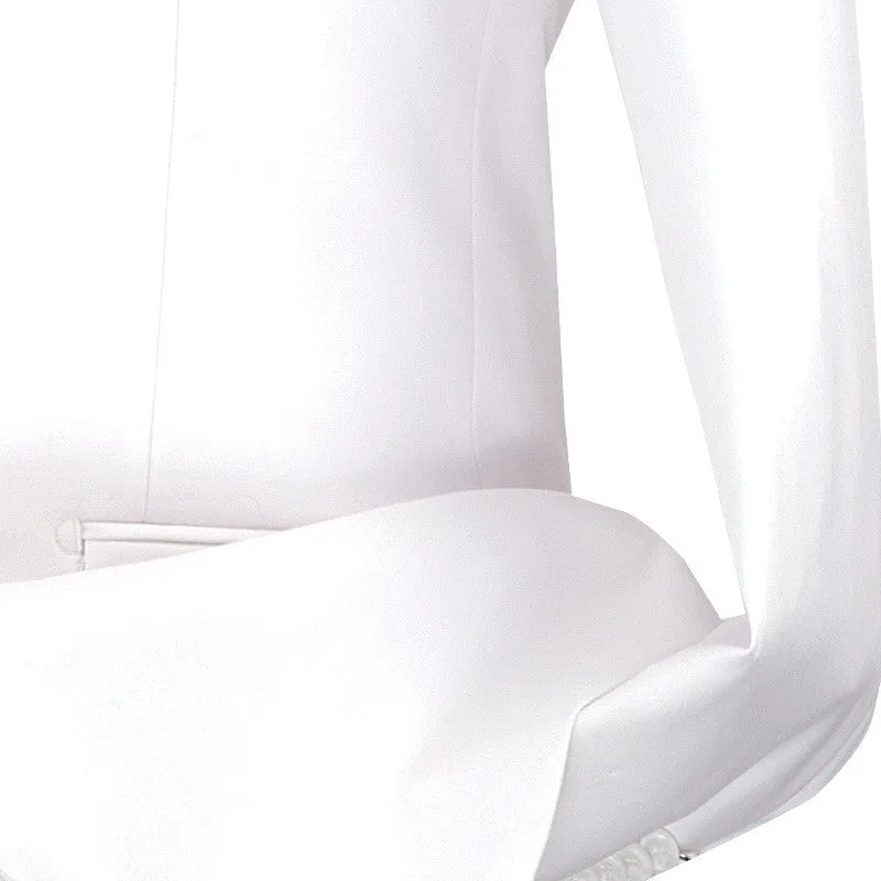 Avalon Collection - Regular Fit Men's Suit 3 Button 3 Piece White