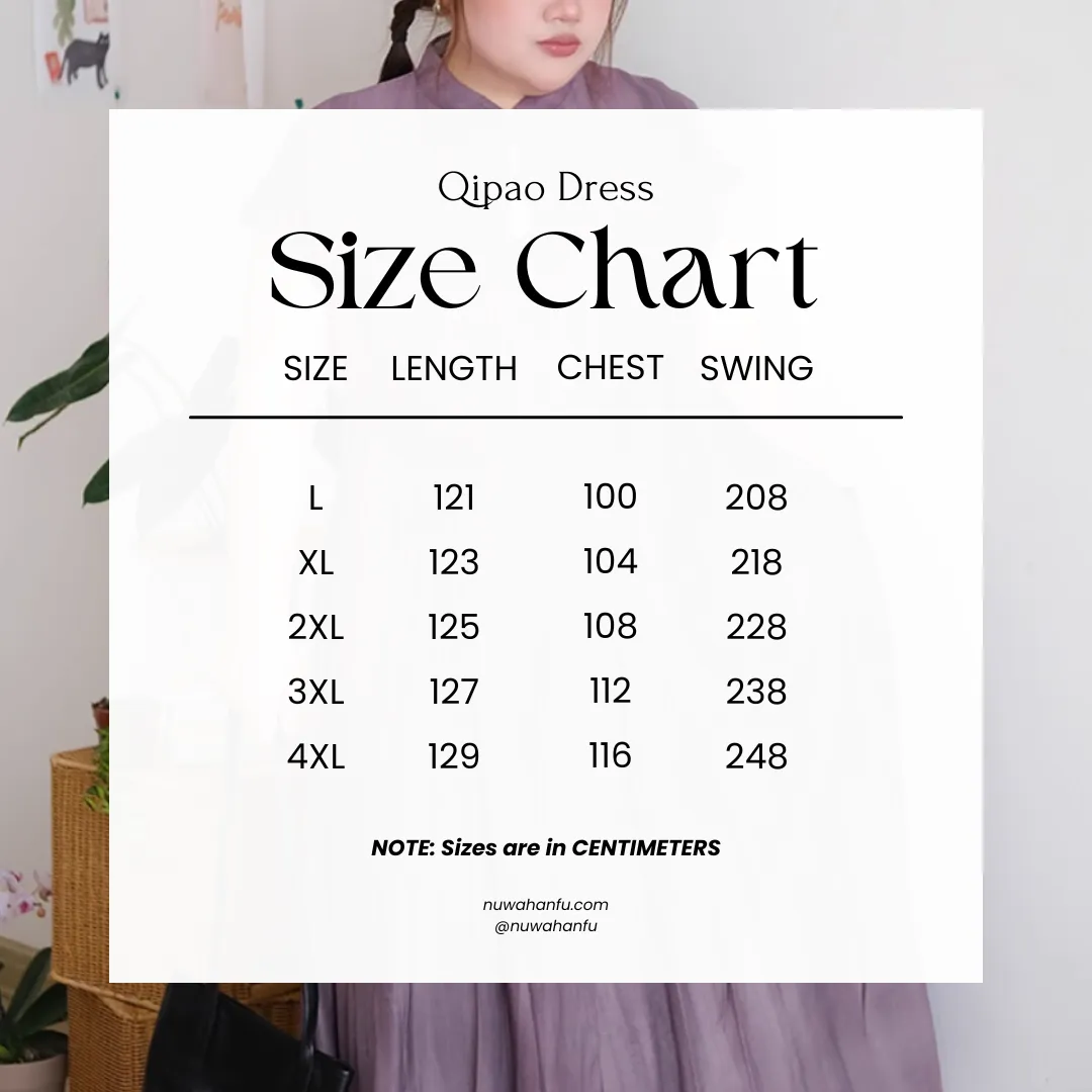 Ba Dian 八点 8 P.M. New Chinese Style Plus Size Qipao Dress